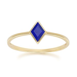 Vintage Lapis Lazuli Ring in 9ct Yellow Gold
