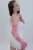 The “Barbie Bride” by KERRY PARKER- Esther Gloves | Barbie pink wedding gloves | Big Bow detailing Colorful Pink Tulle Gloves | Ruched Sheer